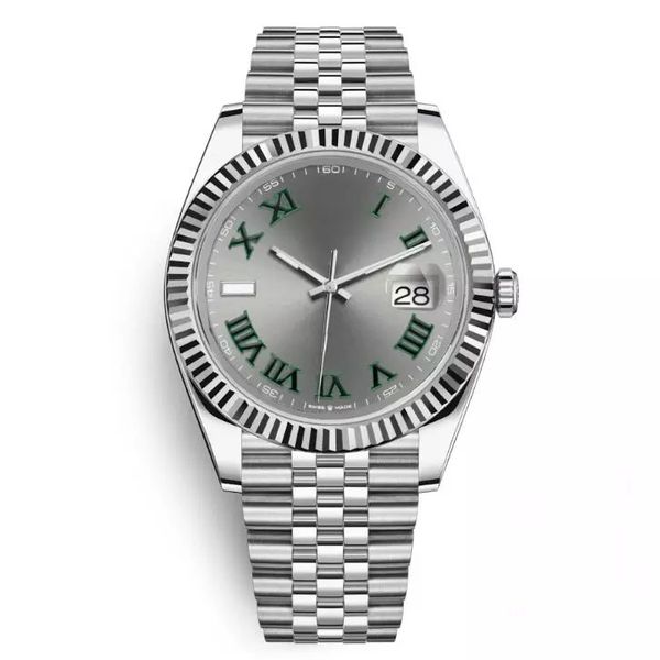 

datejust mens watch 41mm steel silver dial watches men 2813 mechanical automatic watch president men jubilee watch, Slivery;brown