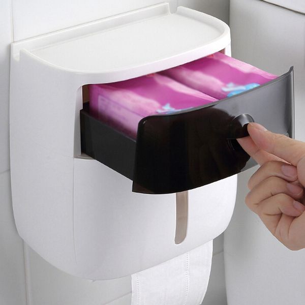 

ванная полки креатив double hole no trace punch-бесплатно водонепроницаемый ванная кухня бумажные полотенца box