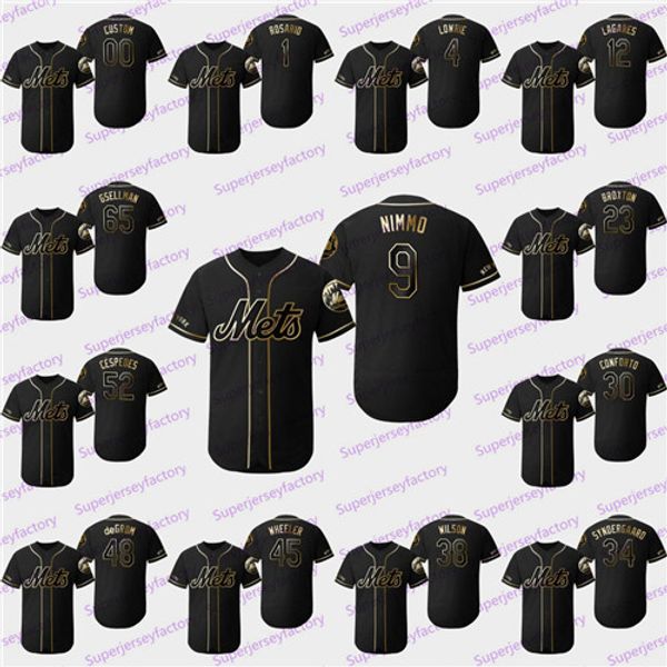 

24 Robinson Cano 2019 Golden Edition Syndergaard Jacob deGrom Mets Jeurys Familia Pete Alonso Amed Rosario Conforto Jeff McNeil Jersey