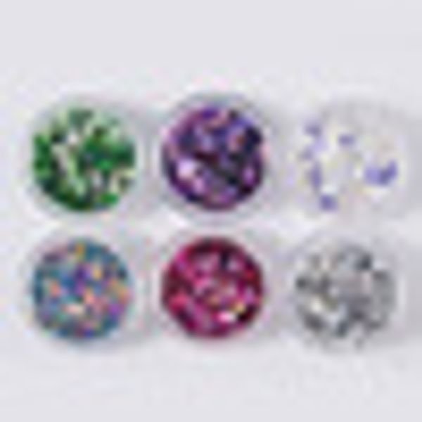 

6 colors 3d triangle shaped sequins chameleon iridescent flakes nail art sticker, Silver;gold