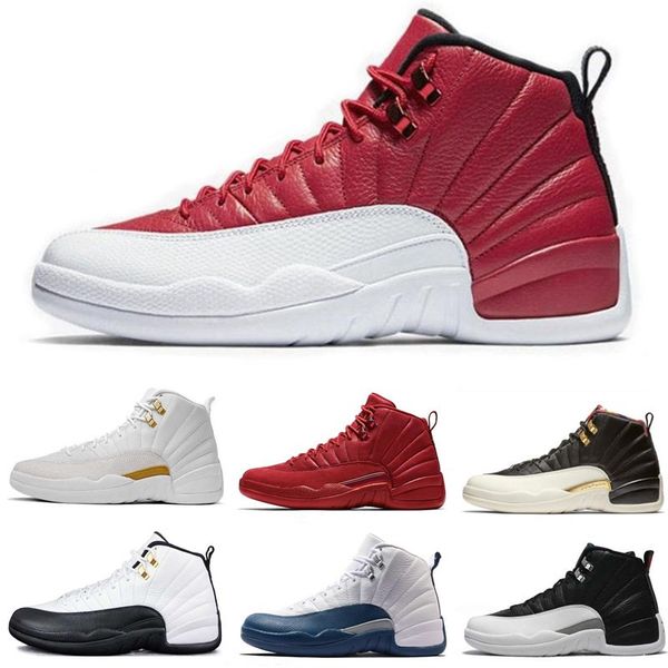 

12s men basketball shoes 12 wntr prm ovo the master bordeaux flu game taxi men designer sneakers leather women sports shoes 7-13