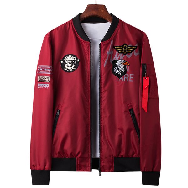 

19ss man thin jacket puffer style thick army green military flying ma-1 flight jacket pilot air force men fashion bomber jacket, Black;brown