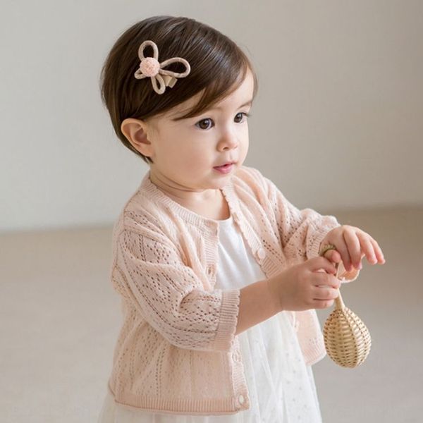 

1suc5 baby cardigan coat thin 1-year-old coat sunscreen clothes baby air-conditioned shirt march newborn girl knitted sweater sunscreen clot, Blue