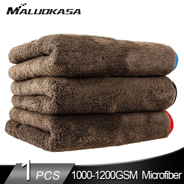 Microfiber Car Wash Towel Car Cleaning Drying Towels Detailing Polishing 1200GSM