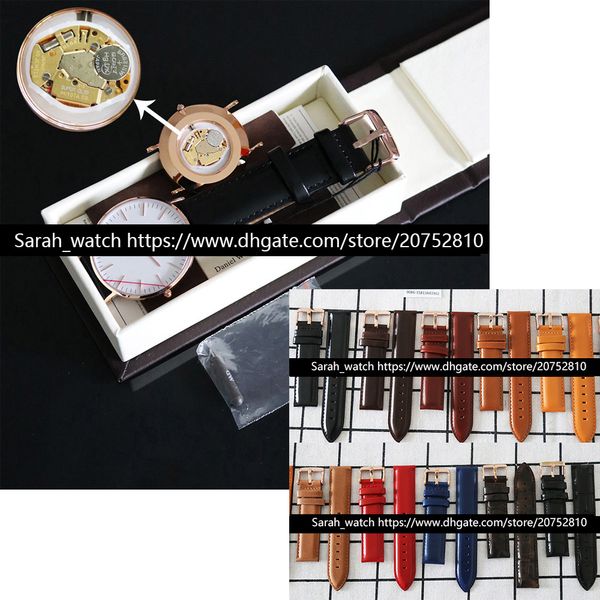 

version 36mm & 40mm watches no box included in this link, Slivery;brown