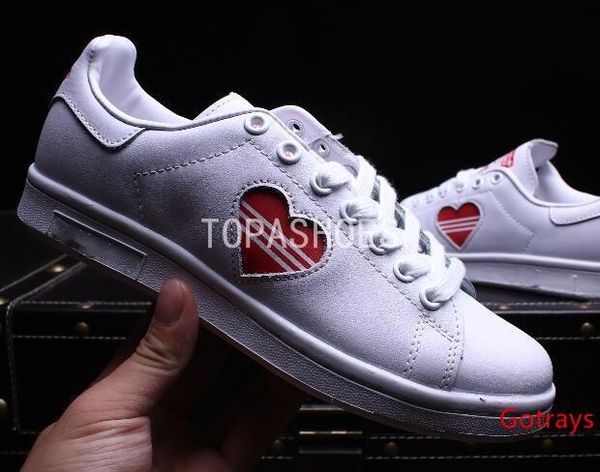 

wholesale 2019 women stan smith men running shoes superstars 80s love half heart valentine's day trainer sport sneaker 36-44