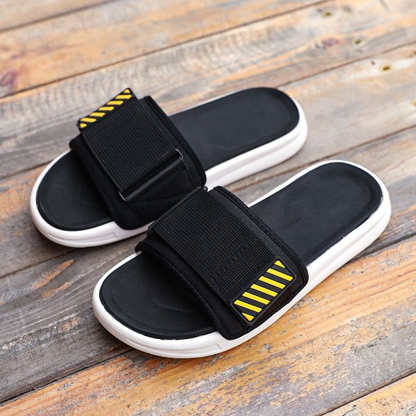 

2020 new summer fashion slippers men's beach sandals-tacos, Black