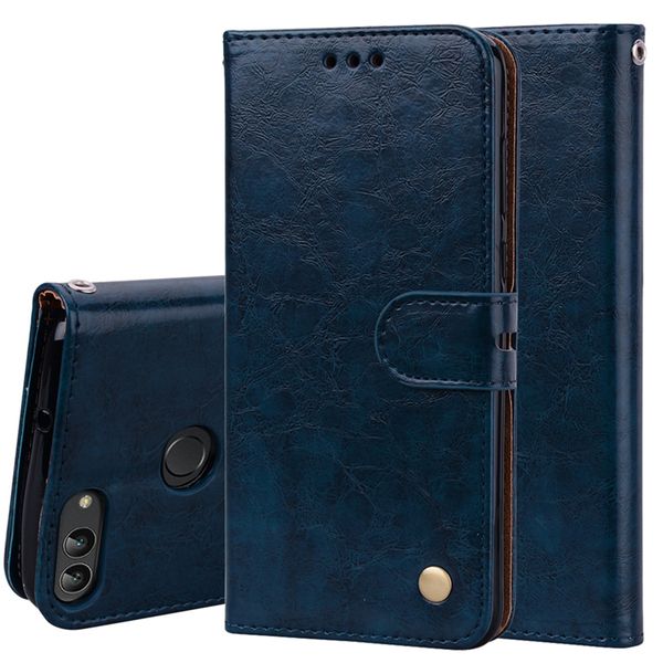 

quality leather wallet case for huawei p smart psmart phone flip case on huawei fig-lx1 fig l21 soft silicon cover stand capa