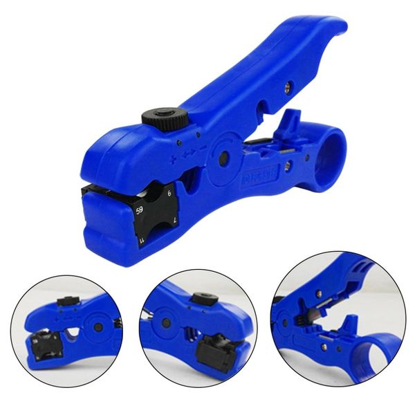 

universal wire pliers cable stripper for network flat round cat5 cat6 coax coaxial cable cutter wire stripping tool hand tool