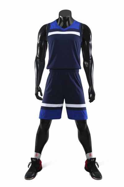 

оптовые настроенные мужчин баскетбол униформа, мужские комплекты спортивной одежды, костюмы скидка дешевые мальчик баскетбола наборы топы с, Blue;black