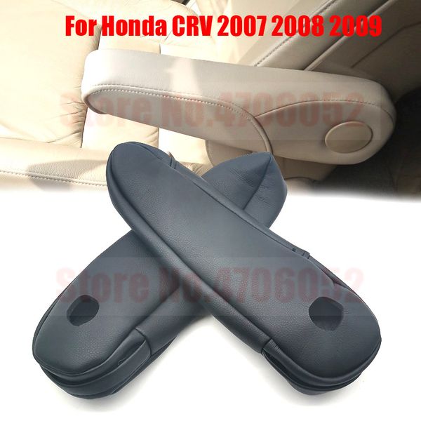 

for crv 2007 2008 2009 microfiber leather driver / passenger side seat armrest handle decor cover protection trim