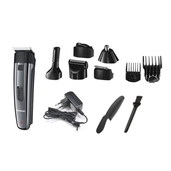 

kemei 892 6 in 1 electric trimmer cordless professional hair trimmer machine stainless steel blade barber haircut tool otfbk