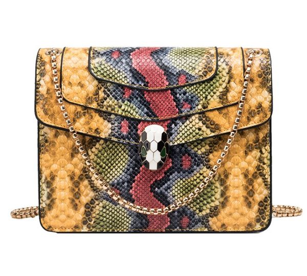 

новая мода змея печати лоскутная сумка женские пу кожаные сумки crossbody для женщин