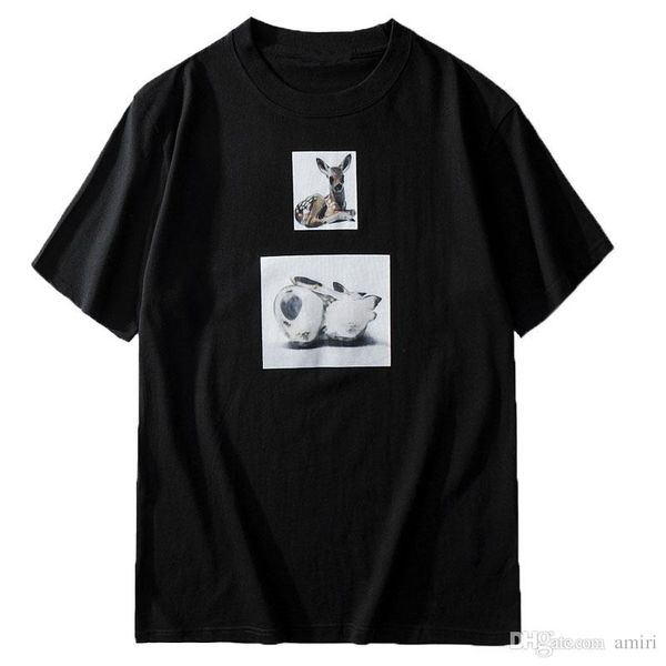 

fashion brand mens designer short sleeve fashion men women casual short sleeves couples designer cartoon print tees, White;black