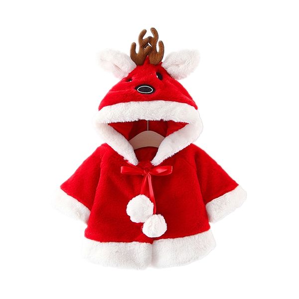 

newborn baby girl winter coat christmas clothes half sleeve warm cloak toddler coat animal pattern hooded baby coats and jackets, Blue;gray