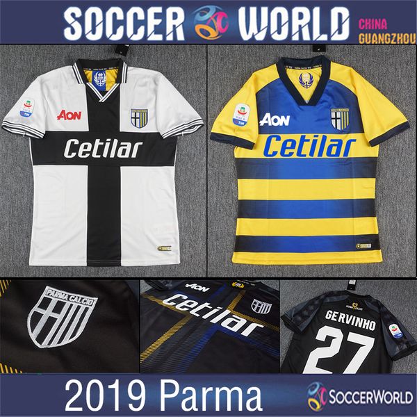 

2019 parma occer jer ey parma third black 6 lucare 10 nakata 45 ingle e 27 gervinho home away football hirt uniform