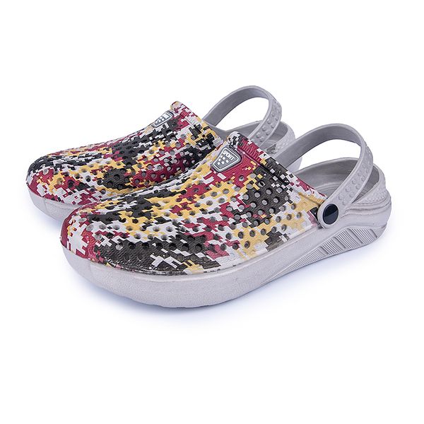 

classic slip on garden clog shoes men quick drying summer beach slipper breathable outdoor sandals platform, Black