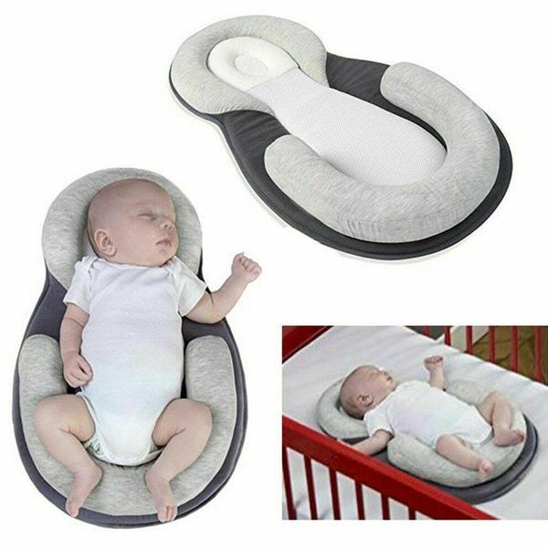 

portable baby crib nursery travel folding baby bed bag infant anti-vomiting pillow sleep positioning wedge anti-reflux cushion