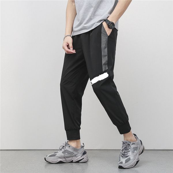 

mens designer joggers casual trousers hip-hop pants ,fashion brand sweatpants stripes panalled pencil jogger pants plus k39, Black