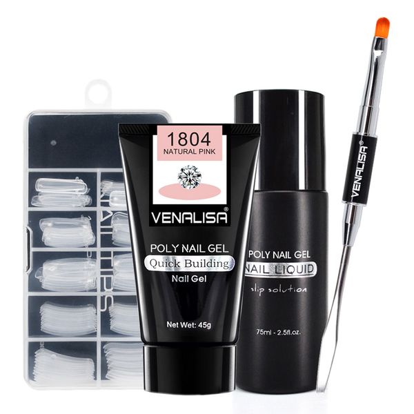 

nail art transparent clear camouflage color fibre glass hard jelly quick building nail extend gum acrylic poly gel, Red;pink