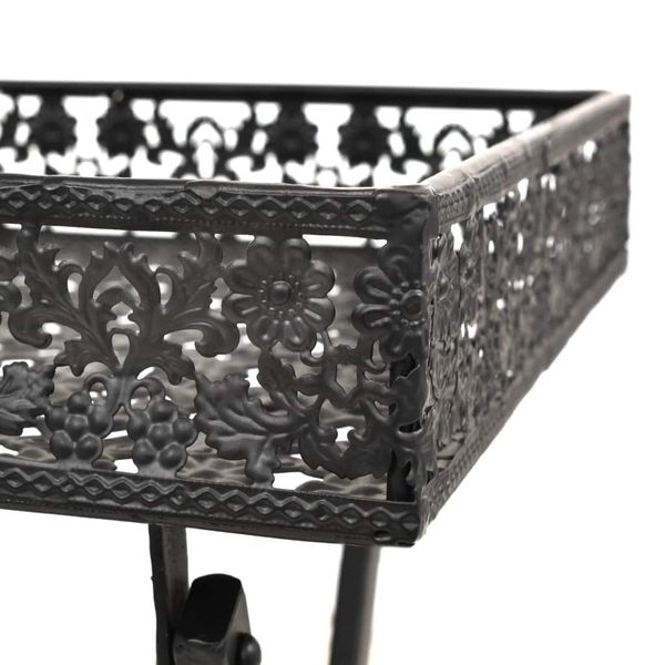 

складной чай таблица vintage style metal 58x35x72 см черный мебель для столовой