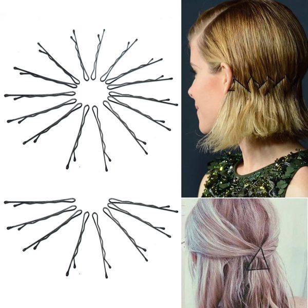 2019 Black Hair Clips For Women Hairpin Invisible Hairpins Curly