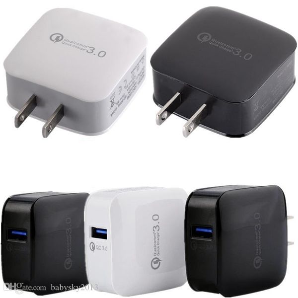 

quick fast qc3.0 usb wall charger us mobile phone charger adapter wall travel charger for samsung s6 s7 s8 for iphone 5 6 7 plus pc