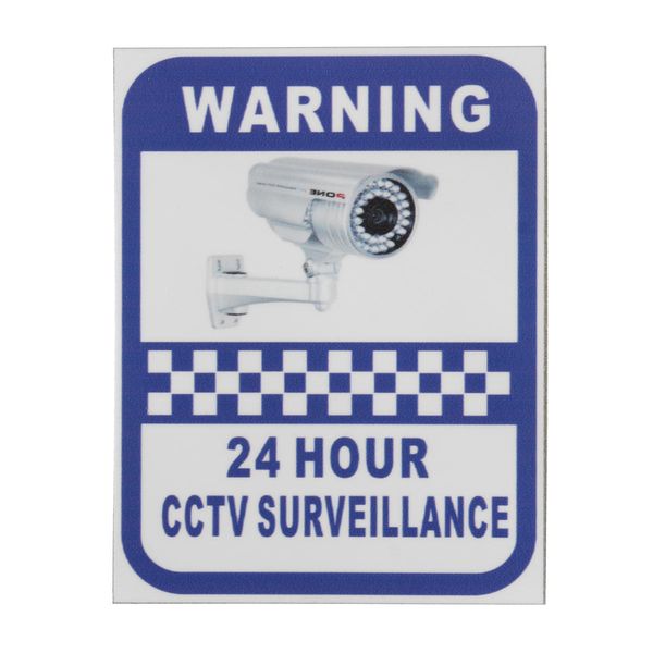 

6pcs 70x90mm security camera surveillance warning cctv sticker for home office