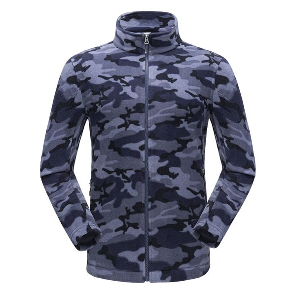 

teccamouflage jackets for mens outdoor sport spring autumn hiking camping windproof polartec anti-static warm fleece jacket outdoor jack, Blue;black
