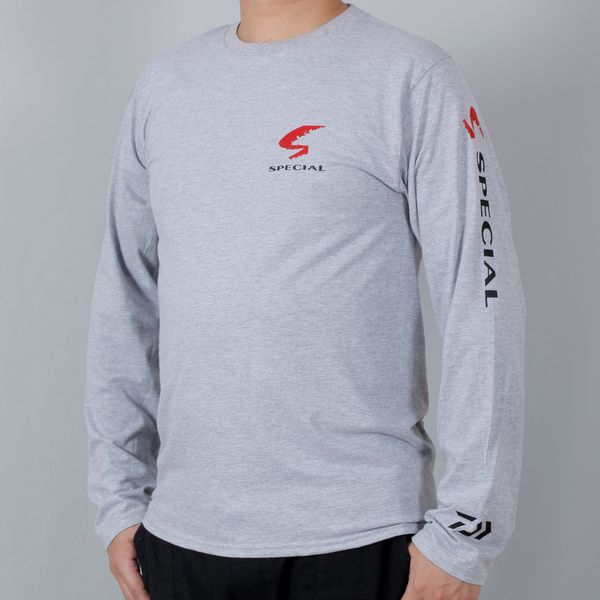 

2019 spring and autumn breathable leisure ourdoor sports sweatershirt fishing clothes long sleeve o neck dark blue sunscreen, Gray;blue