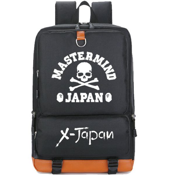 

master mind backpack x janpan day pack cool rock band school bag leisure packsack lappocket rucksack sport schoolbag outdoor daypack