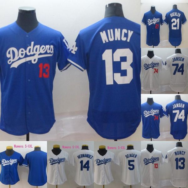 

Los Angeles 13 Max Muncy 21 Walker Buehler 10 Justin Turner 74 Kenley Jansen 5 Corey Seager 14 Enrique Hernandez Dodgers Baseball Jerseys