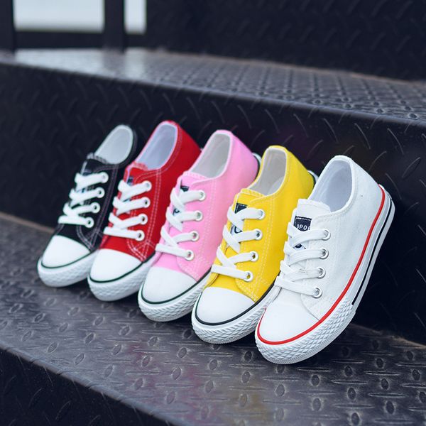 

Kids shoes baby canvas Sneakers Breathable Leisure designer shoes children boys girls low top Shoes 5 colors C6555