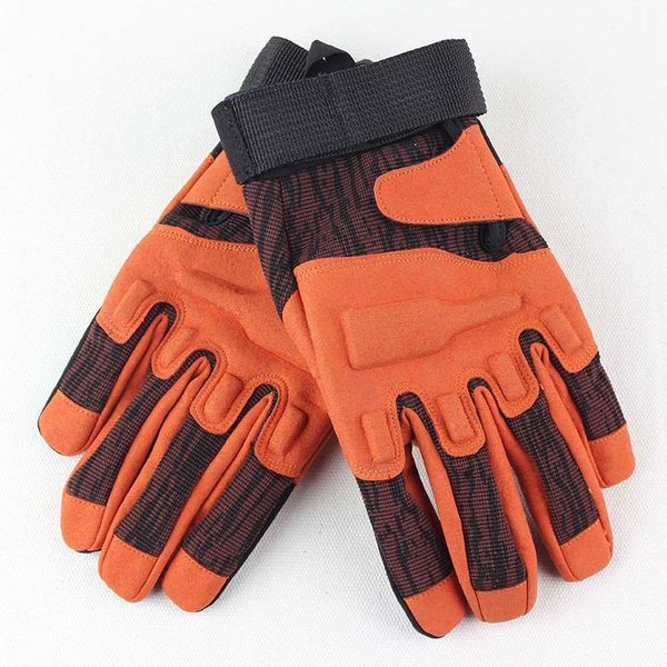 

full finger tactical gloves cycling riding mountain climbing fitness skid protection men's full finger gloves, Black