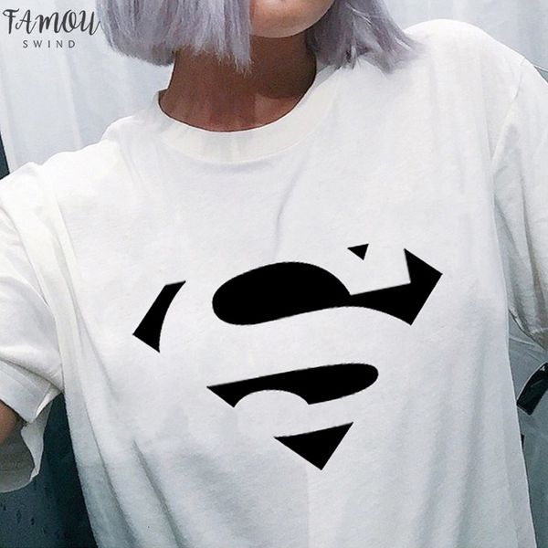 

zoganki летняя футболка женская мода tee punk стиль tops tee вскользь o шеи прохладный футболки женщины с коротким рукавом рубашки тис, White