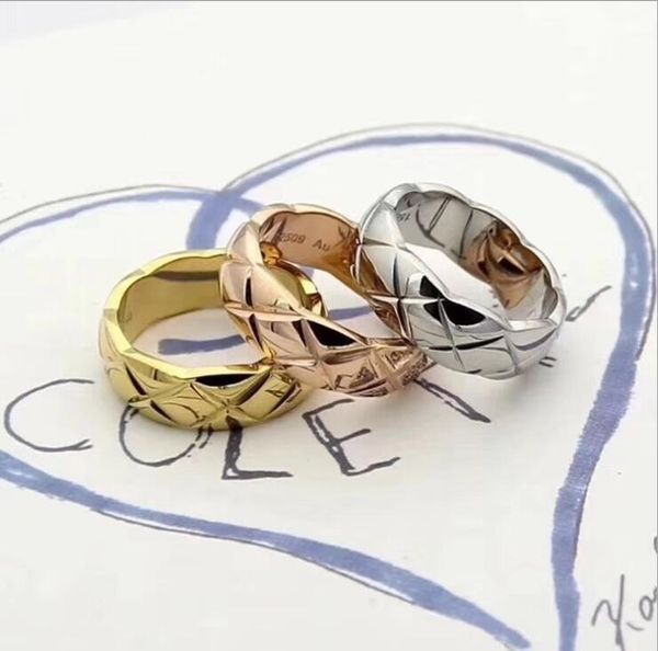 

fashion design c letter diamond ring diamond ring titanium steel couple ring jewelry size 6-8 without box, Slivery;golden