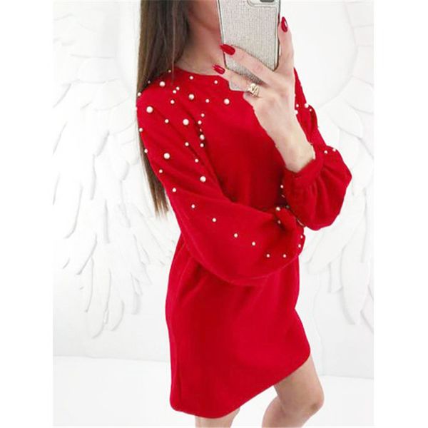 

new autumn fashion women simple vestido casual female long sleeve dresses ladies o-neck solid color dress for women, Black;gray