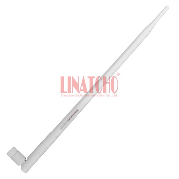 

white rp sma male connector 2400-2483mhz 2.4ghz 9db high gain omni wifi router signal antenna