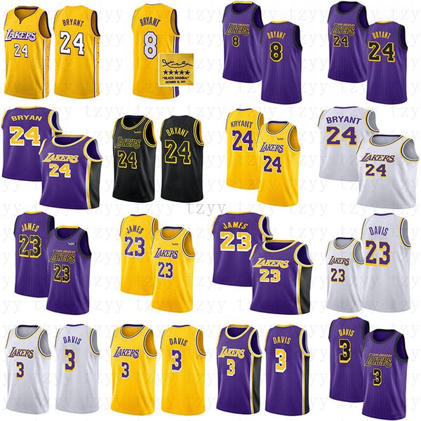 

mens ncaa kobe 24 8 bryant lebron jersey 3 davis stitched 23 james anthony basketball jerseys city, Blue;black
