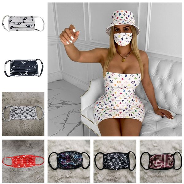 

luxury designer face mask anti dust ultraviolet-proof mouth-muffle men women face masks brand protector washable sport face mask 12 color, Blue