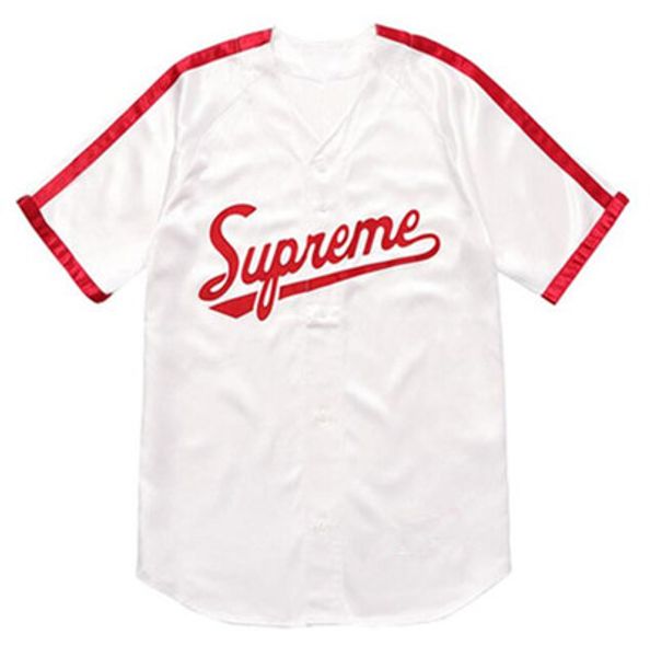 

2019 new casual white trend classic american sports baseball men's short-sleeved stitched jersey good quanlity, Blue;black