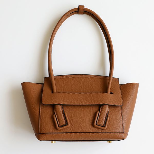 

2019 new fashion genuine leather trapeze bag luxury handbag women bags designer cowhide ladies shoulder messenger bags brown