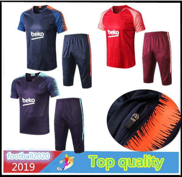 

2019 new uarez occer urvetement hort leeve 3 4 pant track uit athletic outdoor apparel football hirt kit coutinho coutinho lei ure