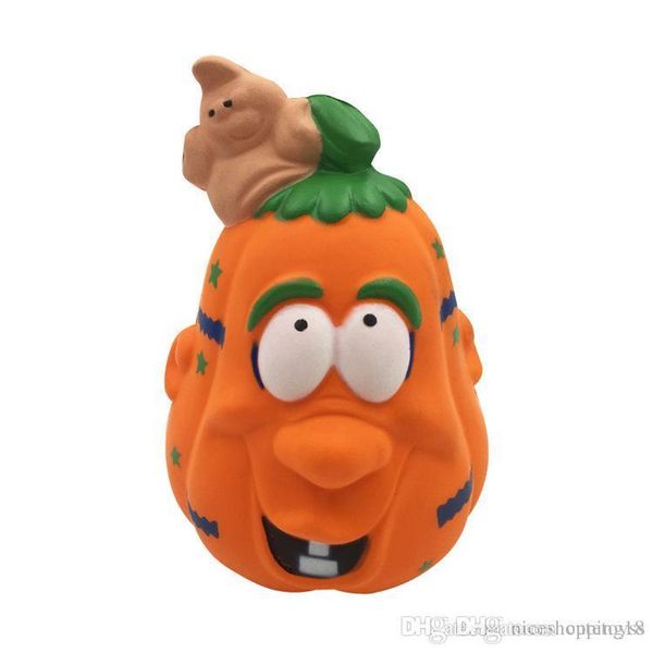 

new practical jokes simulation 12cm pumpkin ice cream squishy slow rising halloween squeeze toys decompression kids toy cartoon novelty toys