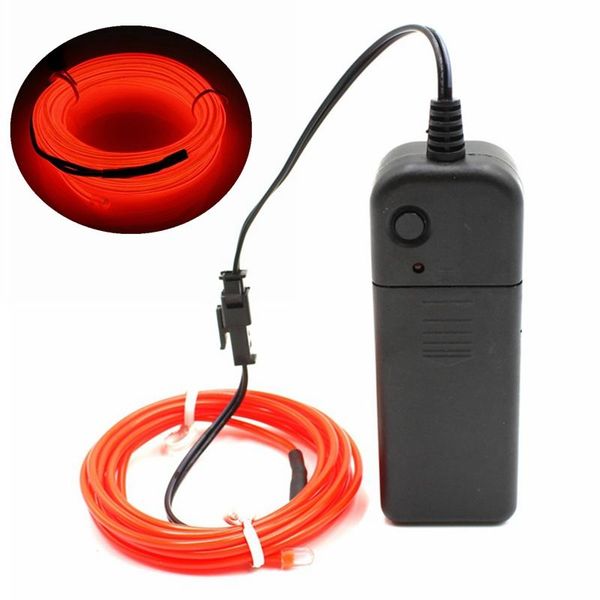 

el wire 10 colors neon light led string light lamp flexible twinkle glow rope tube wire led strip with aa controller