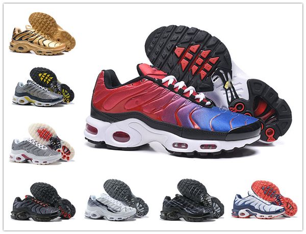 

2020 new tn plus gs greedy se og cq decon pack mercuiales running shoes mens women trainers chaussures blue fury sport sneakers size 40-46, Black