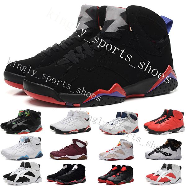 

7s bordeaux raptor ray allen tinker alternate olympic men basketball shoes 7 patta reflections of champion french blue sneaker with box ten