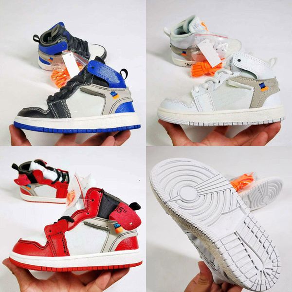 

kids shoes jointly signed high og 1s kids basketball shoes chicago 1 infant boy girl sneaker toddlers new born baby trainers children footwe, Black
