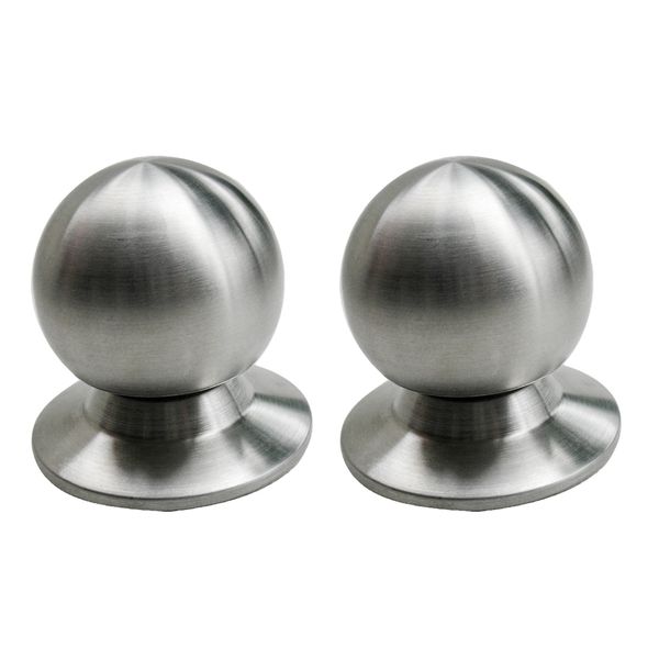 

traditional ring cabinet knob - brushed nickel 2.16 inch diameter - 2 pieces