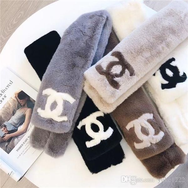 

mink scsuper bright and expensive monoque scarf is a new product for autumn winter 2019, which is designed for female designers box16-92cm, Blue;gray